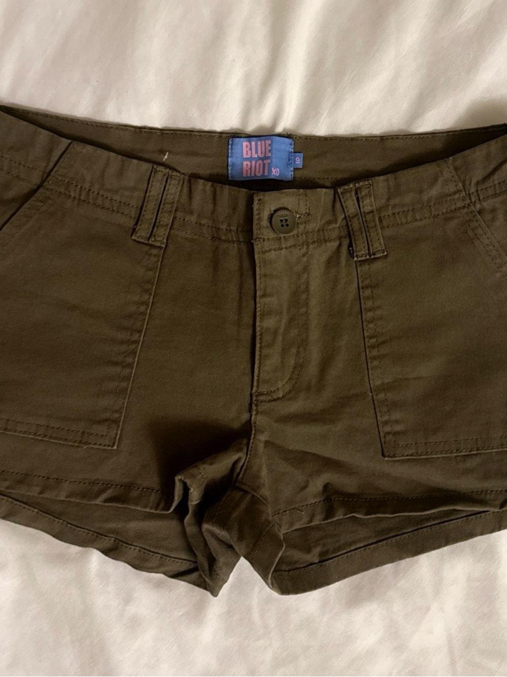 Olive Green Women’s Utility Shorts